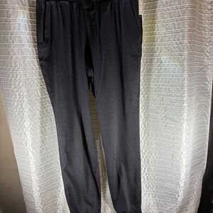 All in Motion Womens XS Soft Stretch Jogger Pants Heathered Black Drawstring